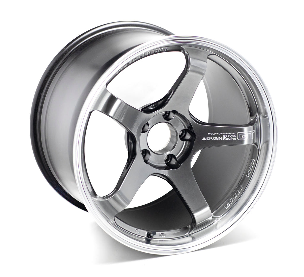 Advan GT Beyond - 18x9.5 / +45 / 5x120 - Machining & Hyper Platinum Black  (FL5/FK8 Civic Type R / DE5 Integra Type S) *Set of 4*