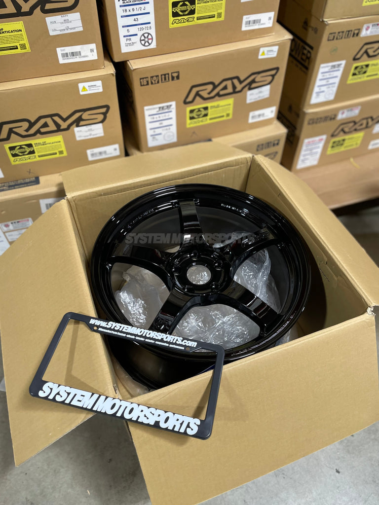 Gram Lights 57CR - 18x9.5 +38 5x114.3 Gloss Black *Set of 4* – System  Motorsports