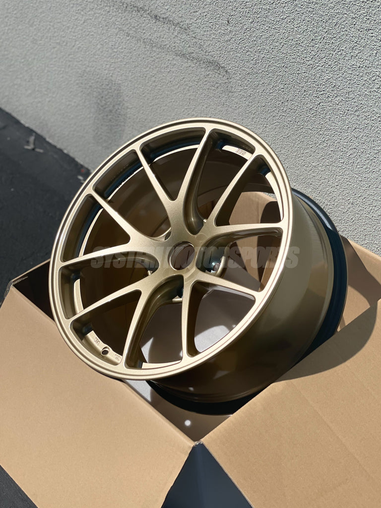 BBS RI-A - 18x9.5 +23 / 18x10 +25 / 5x120 - Gold (E46 M3 / E9x M3 Fitment)  *Set of 4*