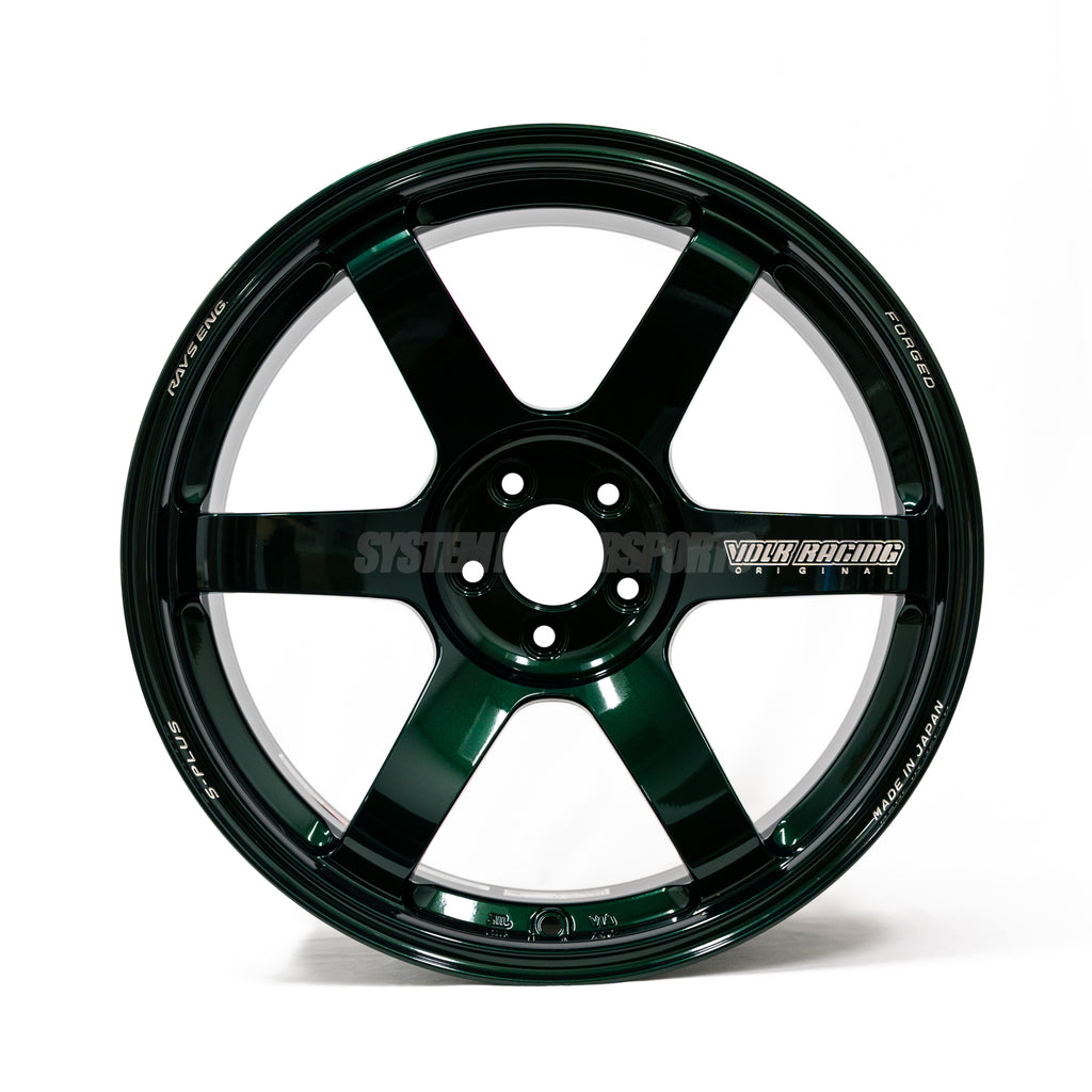 Volk Rays Engineering TE37 Saga S-Plus - 18x10 / +44 / 5x100 (Face 4  Concave) - Racing Green (FRS/BRZ/86 Spec) *Set of 4*