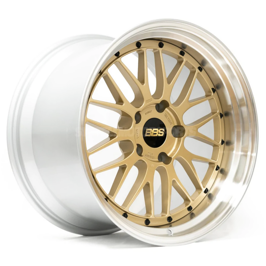 BBS LM - 20x8.5 +36 5x114.3, Gold w/ Diamond Cut Rim (LM185GPK 