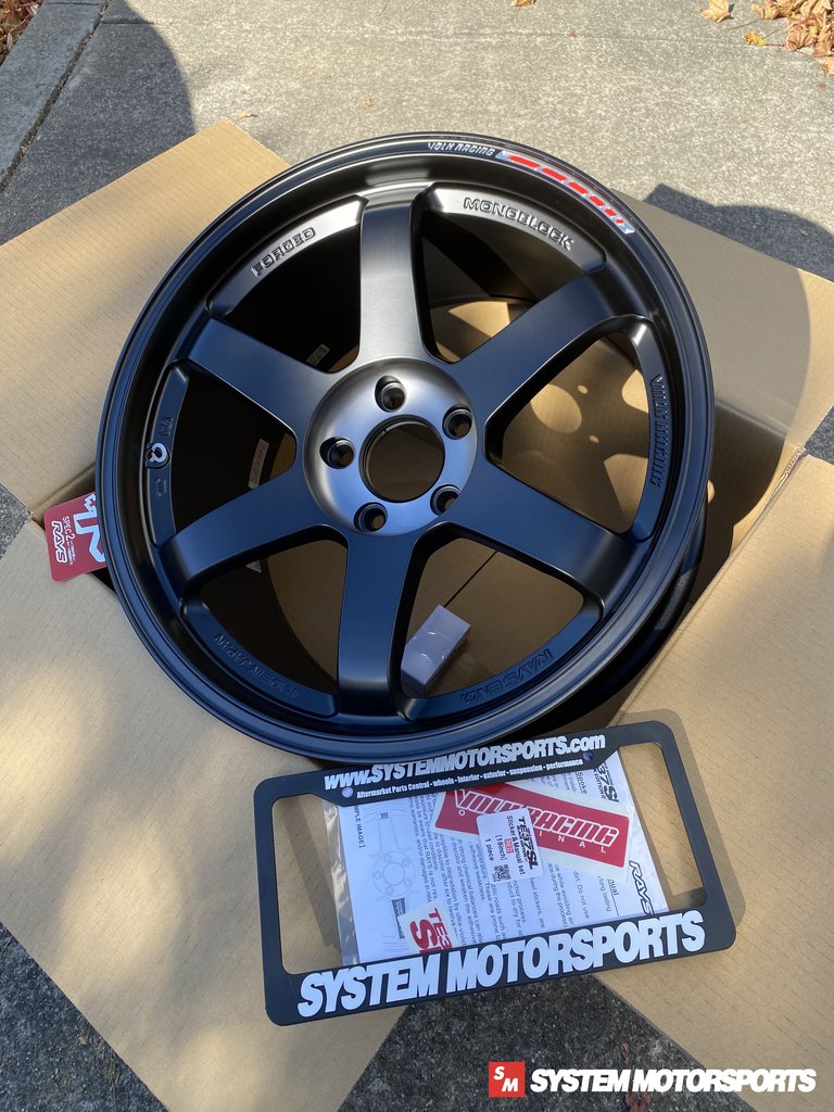 Rays Volk Racing TE37SL Black Edition III - 19x9.5 +23 / 19x10.5 +34 / –  System Motorsports