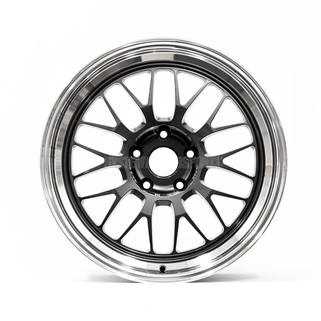 Volk Racing 21A - 18x9.5 / +20 / 5x114.3 - Dark Gunmetal / Rim DC *Set ...