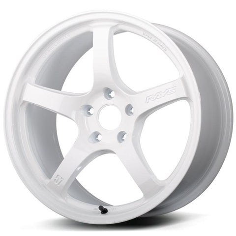 Gramlights 57CR - 18x9.5 / +38 / 5x120 - Ceramic Pearl White (FL5/FK8 Civic Type R Fitment) *Set of 4*