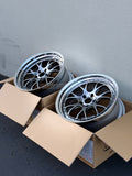 SSR Professor MS3 - 20x9.5 +22 / 20x10.5 +30 / 5x120 - Titan Silver *Set of 4*