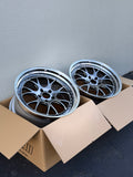 SSR Professor MS3 - 20x9.5 +22 / 20x10.5 +30 / 5x120 - Titan Silver *Set of 4*