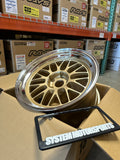 Volk Racing 21A for BMW (5x120) M2 / M3 / M4 - Gold/Rim DC (System Motorsports Exclusive) *Set of 4*