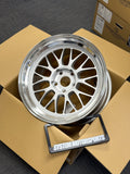 Volk Racing 21A - 18x9.5 +22 / 18x10.5 +22 / 5x120 - Silver / Rim DC (BMW E9x M3 Fitment) *Set of 4*