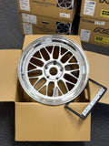 Volk Racing 21A - 18x9.5 +22 / 18x10.5 +22 / 5x120 - Silver / Rim DC (BMW E9x M3 Fitment) *Set of 4*