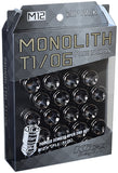 Project Kics Monolith T1/06 Lug Nuts - M12x1.5 / Glorious Black