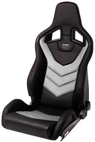 RECARO Sportster GT - Vinyl Black / Cloud Grey Suede