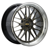 BBS LM - 17x8.5 / +18 / 5x120 - Selenite Brown w/ Bright Machined Lip (E30 M3 Fitment) *Set of 4*