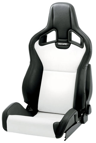 RECARO Sportster CS - Black Vinyl / Cloud Grey Suede