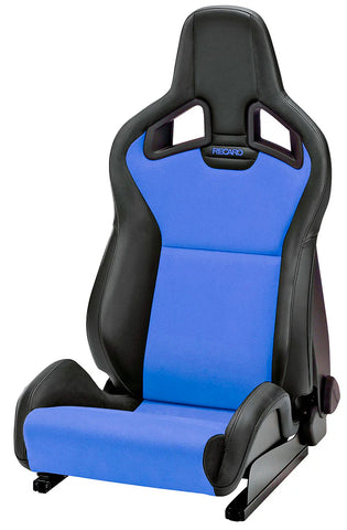 RECARO Sportster CS - Black Vinyl / Blue Suede