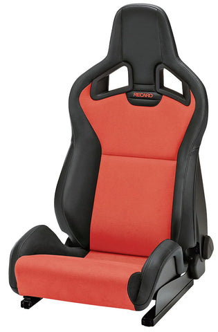 RECARO Sportster CS - Black Vinyl / Red Suede