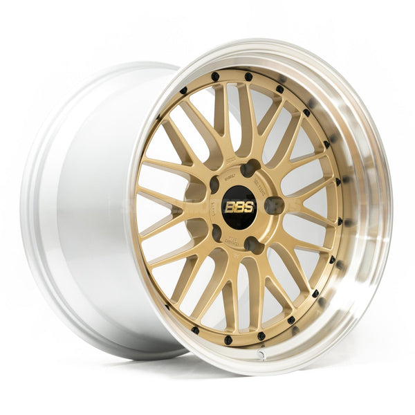 BBS LM - 19x9 +18 5x114.3, Gold w/ Diamond Cut Rim (LM270GPK)